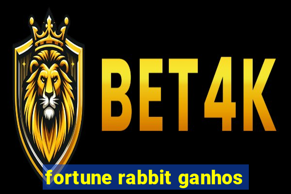 fortune rabbit ganhos