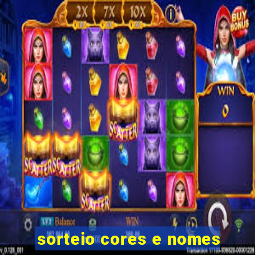 sorteio cores e nomes