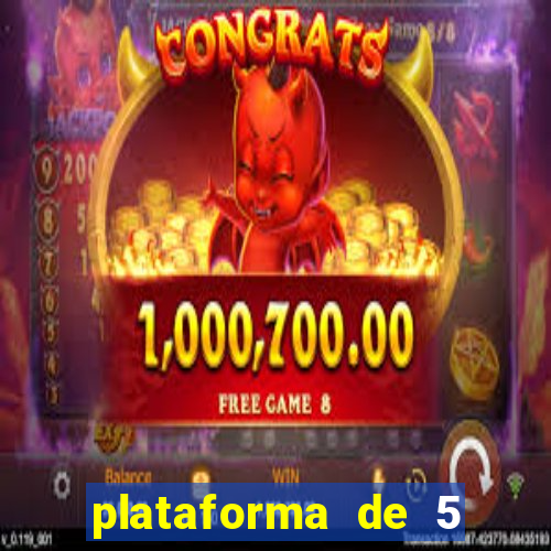 plataforma de 5 reais fortune tiger