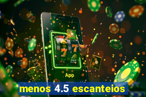 menos 4.5 escanteios