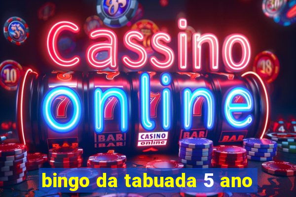 bingo da tabuada 5 ano