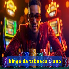 bingo da tabuada 5 ano