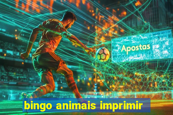 bingo animais imprimir