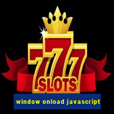 window onload javascript