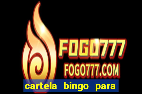 cartela bingo para cha de cozinha imprimir gratis