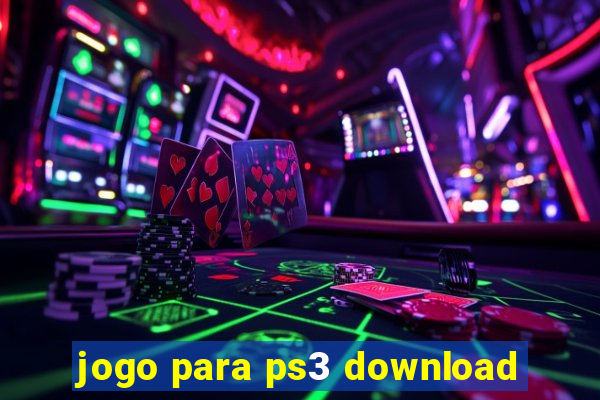 jogo para ps3 download