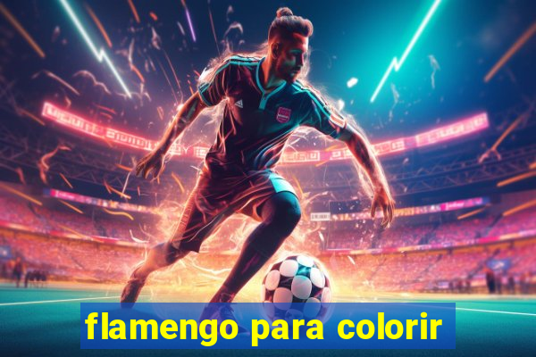 flamengo para colorir