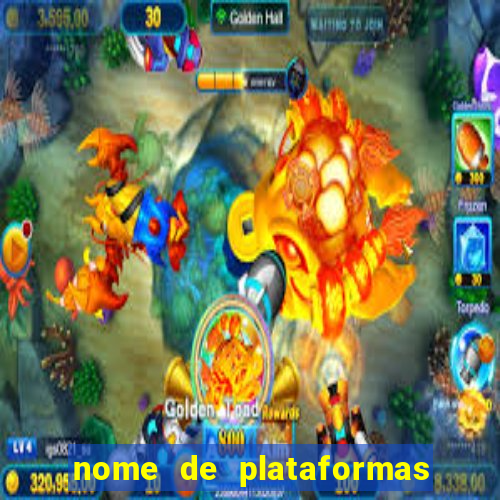 nome de plataformas de jogos