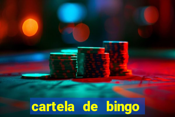 cartela de bingo pra imprimir