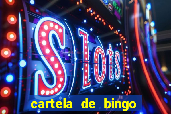 cartela de bingo pra imprimir