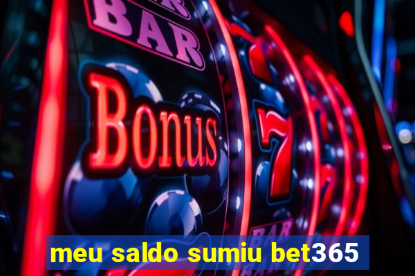 meu saldo sumiu bet365