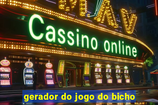 gerador do jogo do bicho