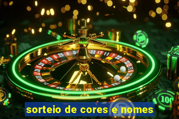 sorteio de cores e nomes