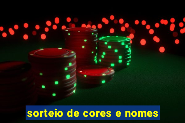 sorteio de cores e nomes