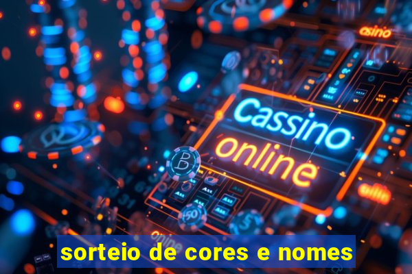 sorteio de cores e nomes