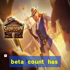 beta count has changed pt br