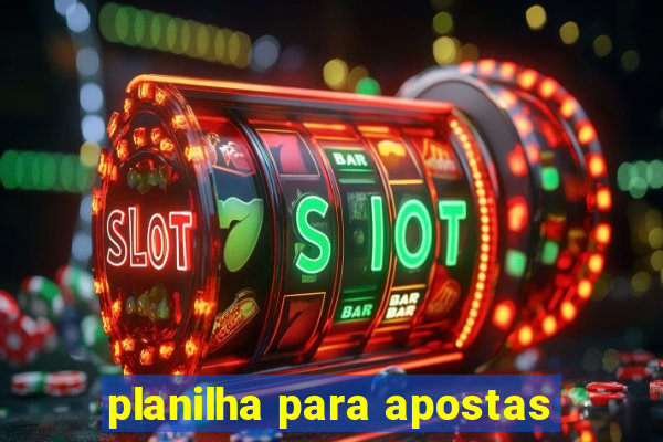 planilha para apostas