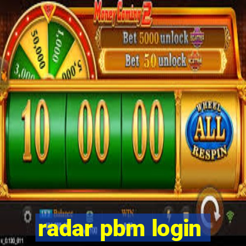 radar pbm login