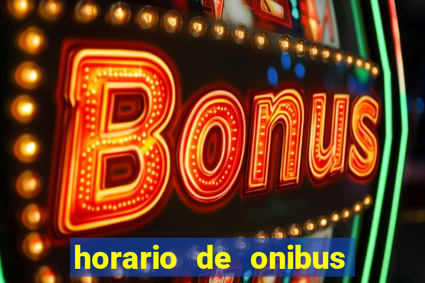 horario de onibus santos dumont x juiz de fora