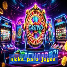 nicks para jogos de tiro