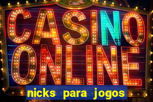 nicks para jogos de tiro