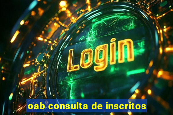 oab consulta de inscritos