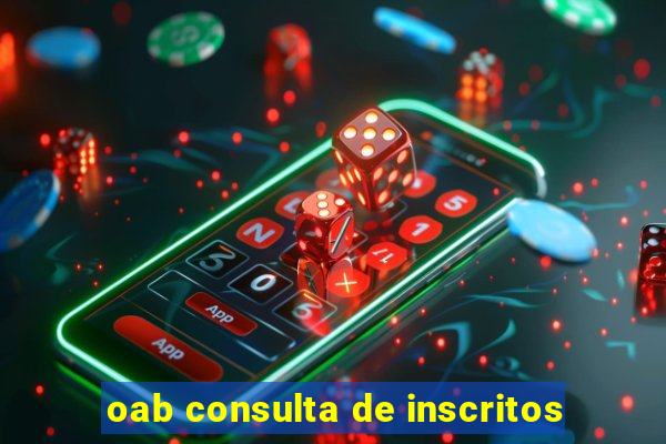 oab consulta de inscritos