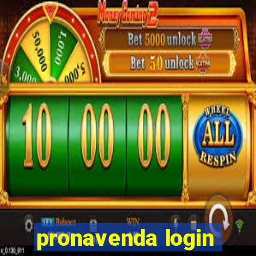 pronavenda login