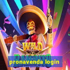 pronavenda login