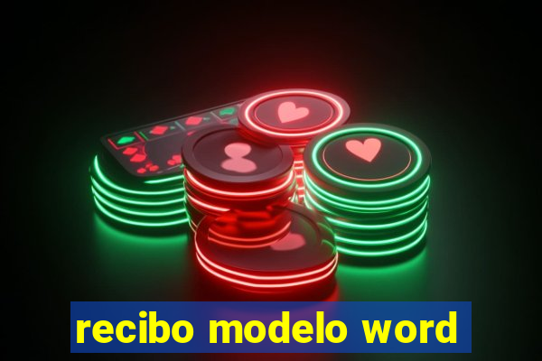 recibo modelo word