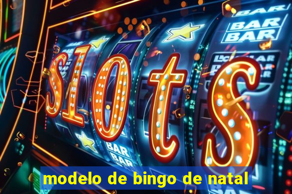 modelo de bingo de natal