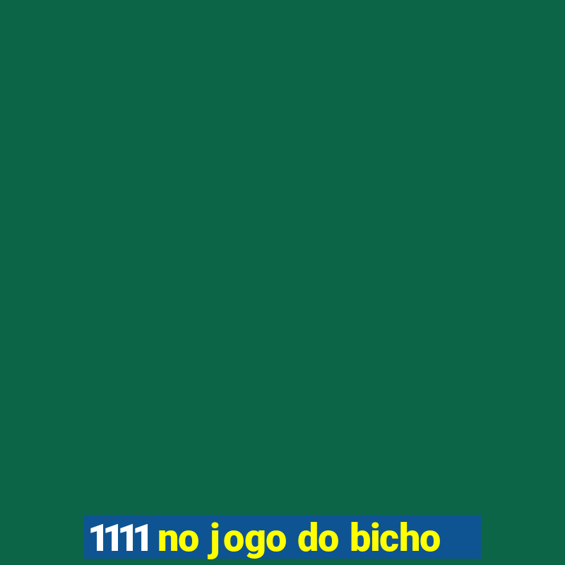 1111 no jogo do bicho