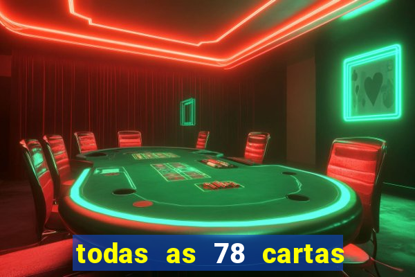 todas as 78 cartas do tarot