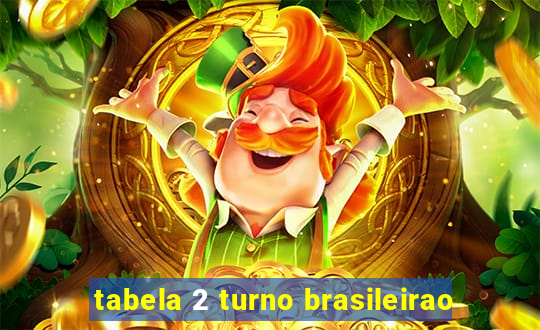 tabela 2 turno brasileirao