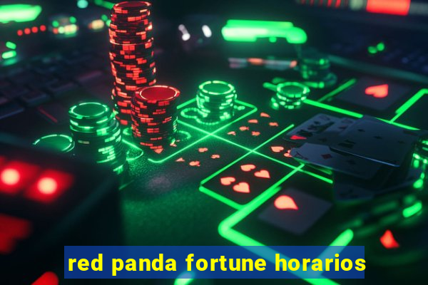 red panda fortune horarios