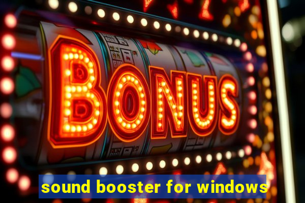 sound booster for windows