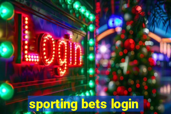 sporting bets login