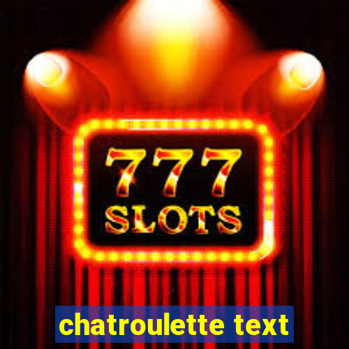 chatroulette text