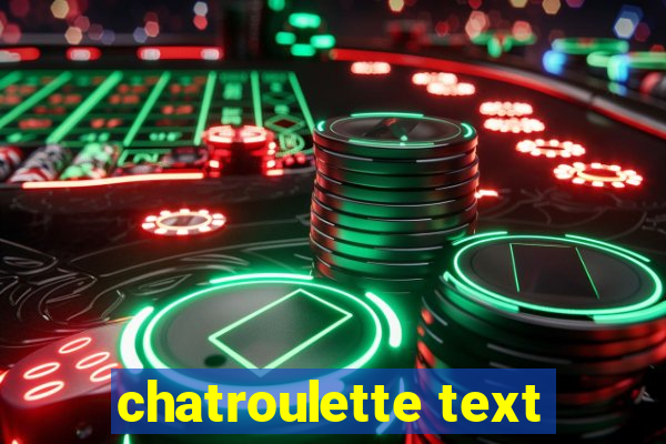 chatroulette text