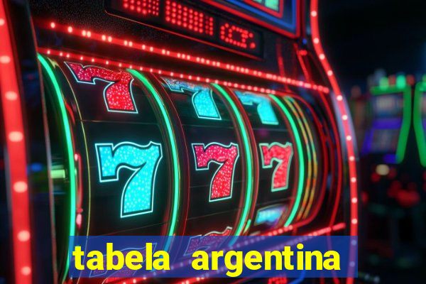 tabela argentina torneo betano