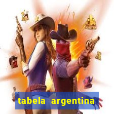 tabela argentina torneo betano