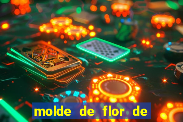 molde de flor de eva grande para imprimir