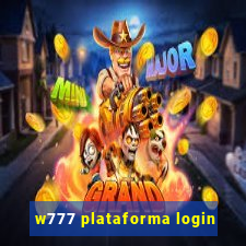 w777 plataforma login