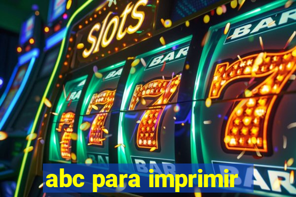 abc para imprimir