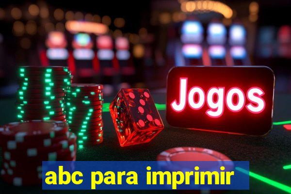 abc para imprimir