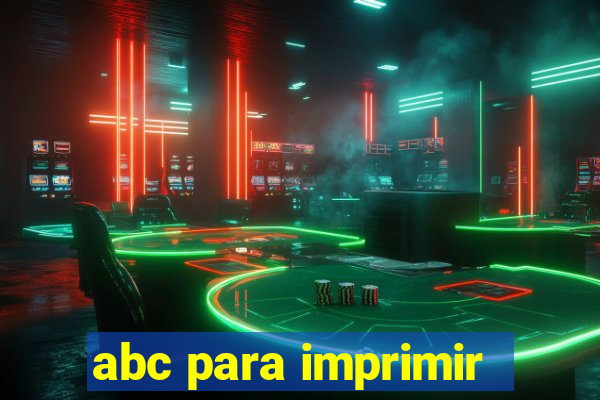 abc para imprimir