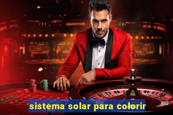 sistema solar para colorir