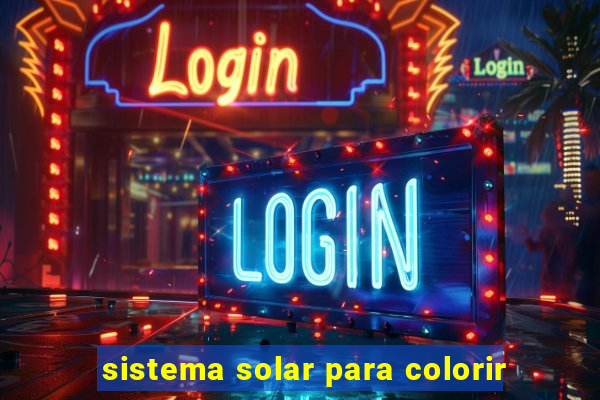 sistema solar para colorir