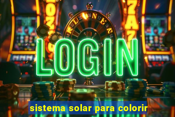 sistema solar para colorir