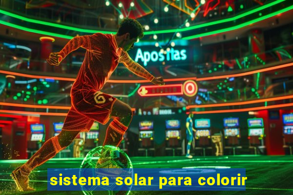 sistema solar para colorir